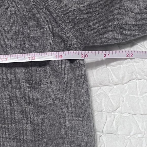 Dalmine Uomo Gray Sweater, 100% Wool Made in Italy, Turtleneck, Men's XXL (56) - Picture 7 of 8